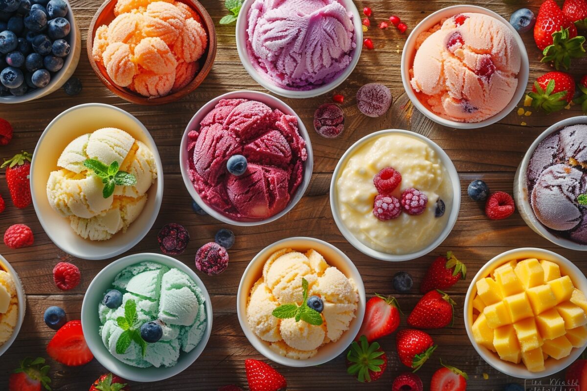 Desserts glacés maison : sorbets, glaces, et granités sans sorbetière